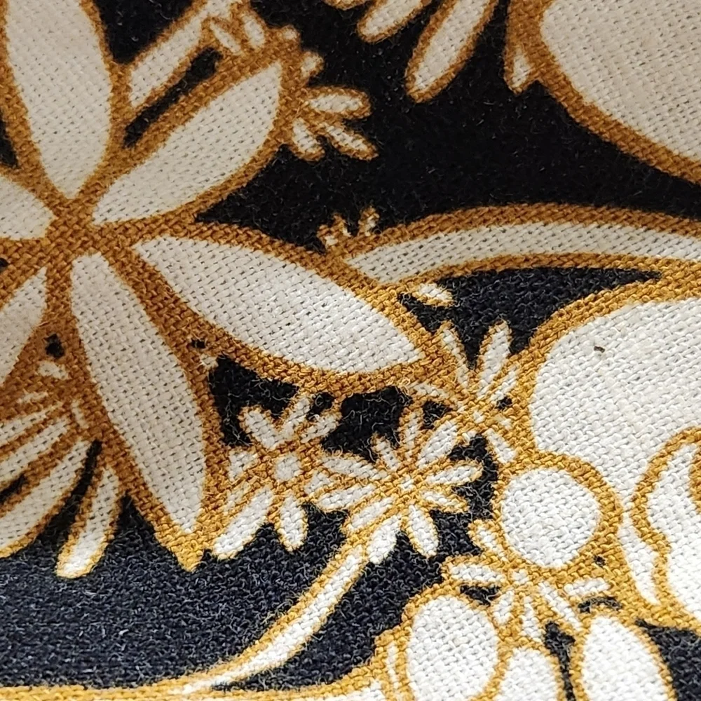 Ava & Viv black cream gold floral linen blend maxi dress with pockets XXL NWT - Picture 10 of 10